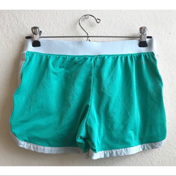 Teal mesh Nike shorts. XS. - Picture 2 of 5